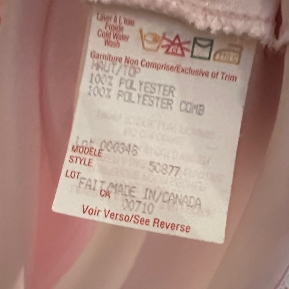 Joseph Ribkoff Light Pink Sleeveless Blouse - Picture 3 of 4